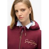 Superdry - Luxe Hoodie - Dames - Met Metallic Logo en Rits