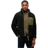 Superdry Fleecevest Vintage Retro Beige heren