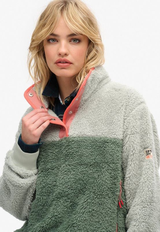 Superdry - Henley - Trui - Koraal - Dames