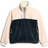 Superdry - Super Soft Printed Henley - Sweatshirt - Navy Terry Print