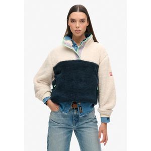 Superdry - Super Soft Printed Henley - Sweatshirt - Navy Terry Print