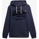 Superdry - VL Tonal Relaxed Fit Hoodie - Groen - Katoen