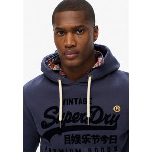 Superdry - VL Tonal Relaxed Fit Hoodie - Groen - Katoen