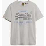 Superdry - Vintage Logo Heritage T-Shirt - Zwart - Katoen/Gerecycled Polyester