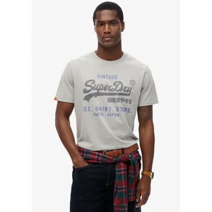 Superdry - Vintage Logo Heritage T-Shirt - Zwart - Katoen/Gerecycled Polyester