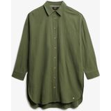 Superdry - Ibiza Longline Beach - Overhemd - Katoen - Lange Mouwen