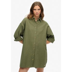 Superdry - Ibiza Longline Beach - Overhemd - Lange Mouwen - Oversized Pasvorm - 100% Katoen