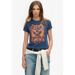 Superdry - Pop Archive Super - T-shirt - Dames - Slim Fit