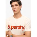 Superdry - T-shirt - Oatmeal Beige - 100% Organisch Katoen