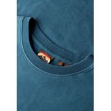 Superdry - Casual T-shirt - Blauw - 100% Organisch Katoen