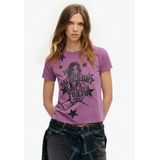 Superdry - Pop Archive Super - T-shirt - Dames - Slim Fit
