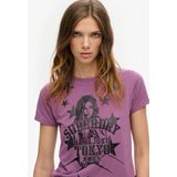 Superdry - Pop Archive Super - T-shirt - Dames - Slim Fit