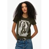 Superdry - Pop Archive Super T-shirt - Dames - Slimfit - Korte Mouwen