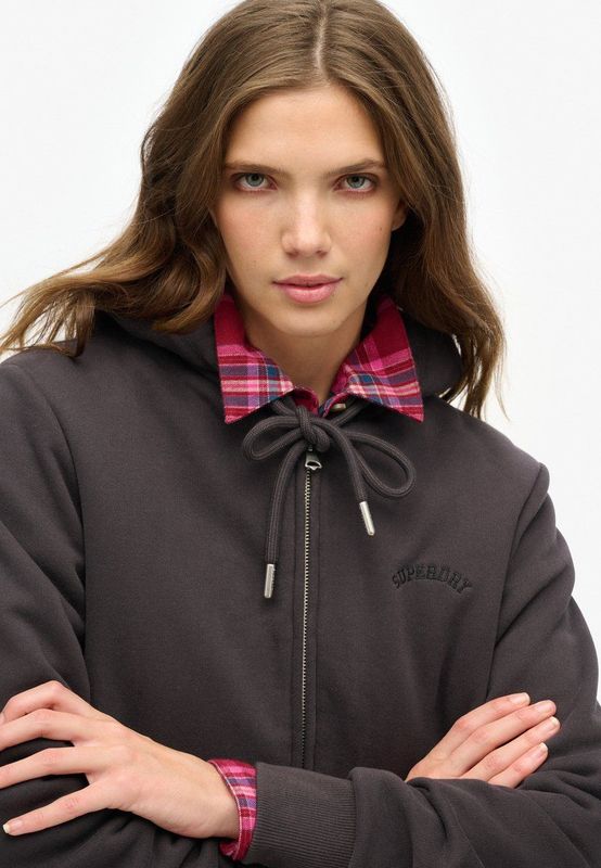 Superdry - Borg Lined Sweatshirt - Met Rits