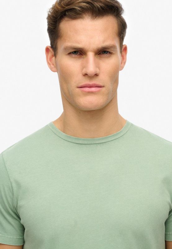 Superdry - Classic Essential T-shirt - Katoen - Groen