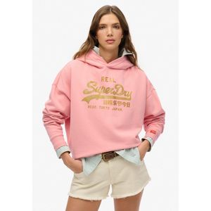 Superdry - Vintage Logo Rhinestone Hoodie - Relaxte Pasvorm