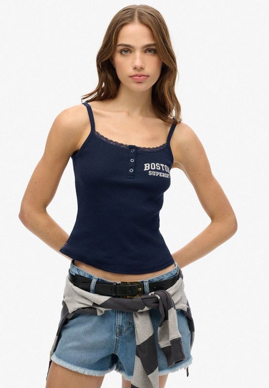 Superdry - Athletic Essentials Graphic - Mouwloos T-shirt - Slim Fit