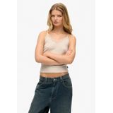 Superdry - Essential - Korte Top - V-hals - Met Kanten Rand