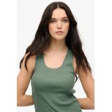 Superdry - Vintage - Tanktop - Slim Fit - Mouwloos - Met Kanten Rand
