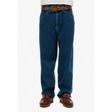 Superdry - M7011412A - Jeans - Blauw - Katoen - Baggy Pasvorm
