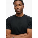 Superdry - Classic Essential T-shirt - Korte Mouwen - Zwart - Katoen