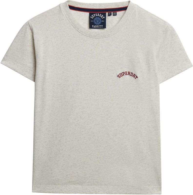 Superdry Shirt 'Essential'  ecru / bordeaux