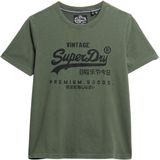 SUPERDRY - Embellished Vl Relaxed Fit T-shirt - Zwart - Katoen