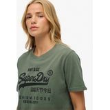 SUPERDRY - Embellished Vl Relaxed Fit T-shirt - Zwart - Katoen
