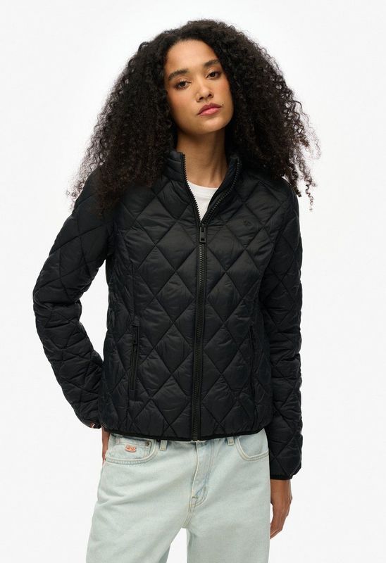 Superdry - Fuji Lite - Gewatteerde Jas - Zwart - Lichtgewicht