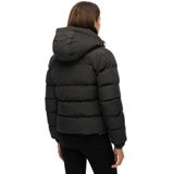 Hooded sports puffer jacket