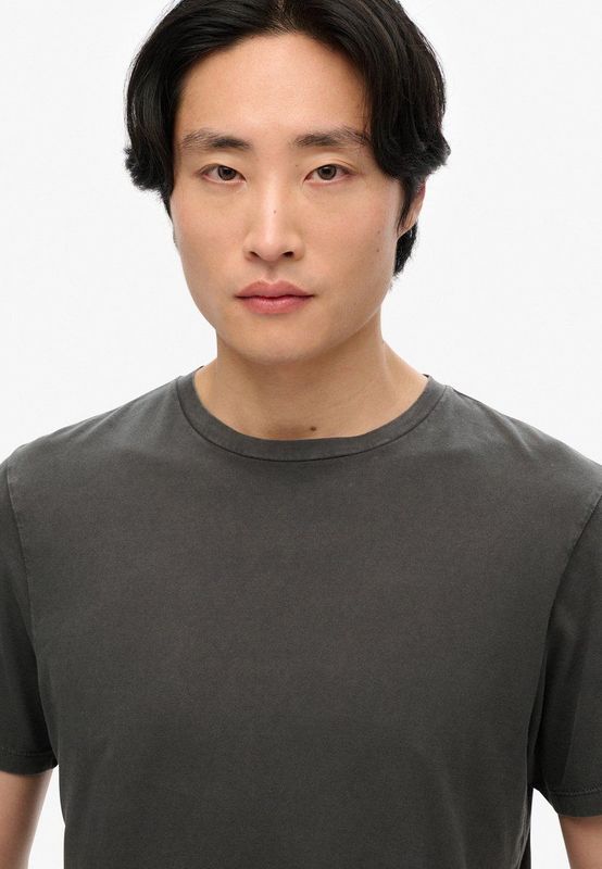 Superdry - Classic Essential Tee - T-shirt - Washed Jet Black - 100% Organisch Katoen