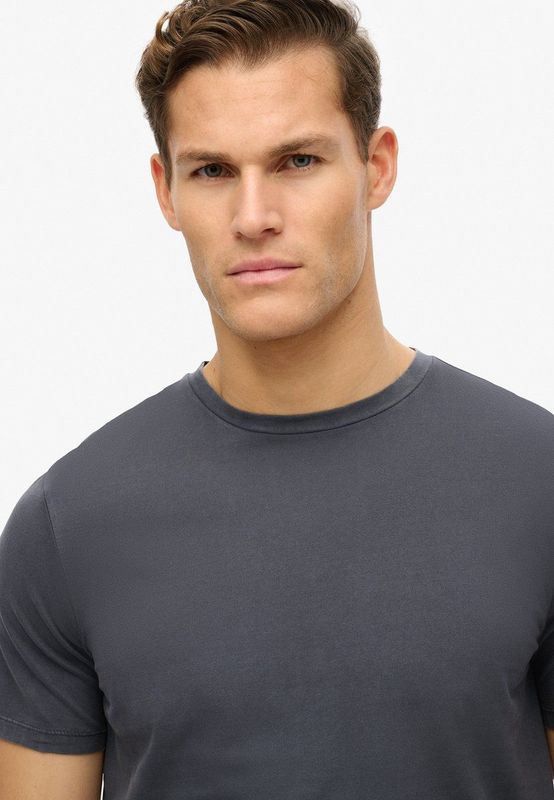 Superdry - Classic Essential - T-shirt - Zwart - 100% Katoen