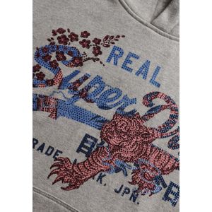 Superdry - Tokyo Vl Relaxed Fit Hoodie - Groen - Katoen