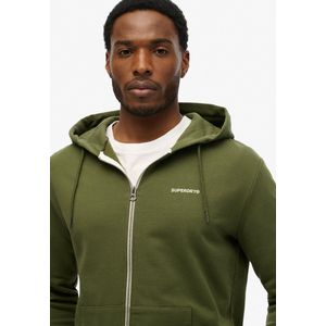 Superdry - Effen Capuchon met Rits - Slim Fit - Hoodie