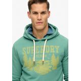 Superdry - Lo-fi Outdoor Mono Hoodie - Groen - 70% Katoen, 30% Gerecycled Polyester