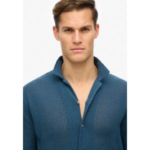Superdry - Knitted Texture Shirt - T-shirt - Gebreid - Zomergevoel