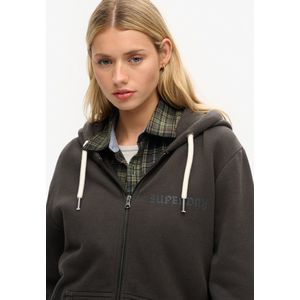 Sweatvest - Effen - Sweatstof - Capuchon - Lange Mouw