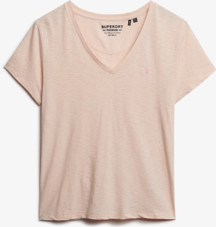 Superdry - Studios - Gebordede T-shirt - Gemêleerd - Ontspannen Pasvorm