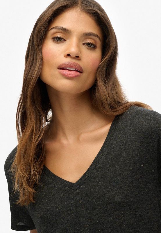 Superdry - Studios Slub T-shirt - Dames - Geborduurd - Relaxed Pasvorm