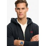 Superdry - ESSENTIAL LOGO ZIP HOODIE HB - Heren Trui - Eclipse Navy