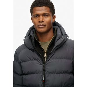 Superdry - Hooded Sports Puffer - Winterjas - Bruin