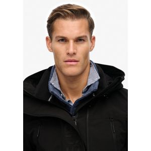 Superdry - Hooded Ultimate Embroidered Windbreaker - Jack - Zwart - 100% Gerecycled Polyester