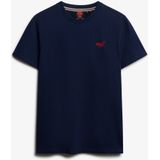 Superdry - Essentieel EMB - T-shirt - Marine - Korte Mouw