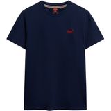 Superdry - Essentieel EMB - T-shirt - Marine - Korte Mouw