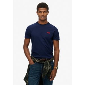 Superdry - Essentieel EMB - T-shirt - Marine - Korte Mouw