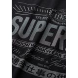 Superdry - Heritage T-shirt - Zwart - Katoen - Korte Mouwen