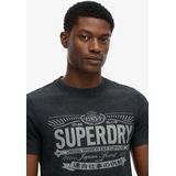 Superdry - Heritage T-shirt - Zwart - Katoen - Korte Mouwen