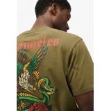 Superdry - Wijdvallend Tattoo T-shirt - Heren - T-shirts