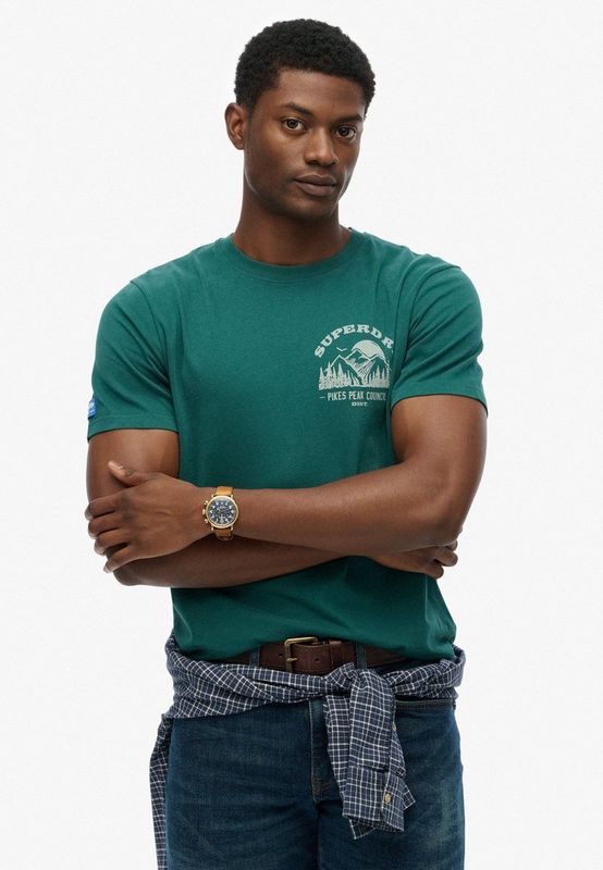 Superdry - Lo-fi Outdoors - T-shirt - Heren - Grafische Print op de Borst