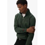 Superdry - Hanly Zip Sweat - Donkergroen - Sweater